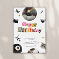 the collage cut-out birthday invitation